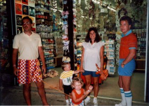 Personally I'm loving my dad's shorts on this pic.