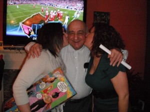 My Sister & I with My Pap Pap <3