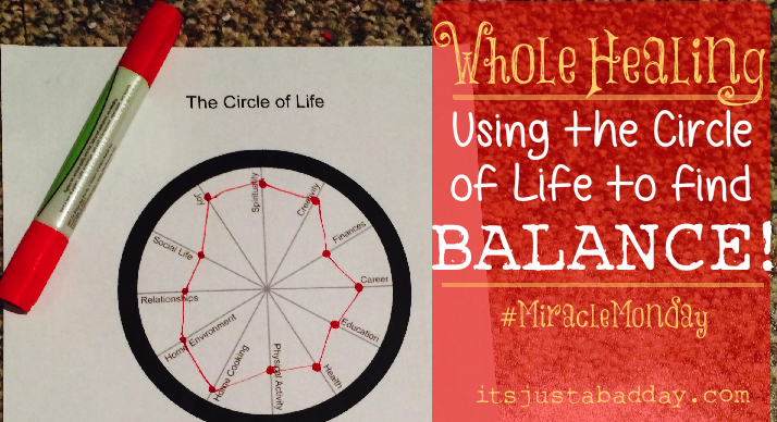 Circle of Life - Finding Whole Healing Through Balance - Spoonie Health - itsjustabadday.com juliecerrone.com